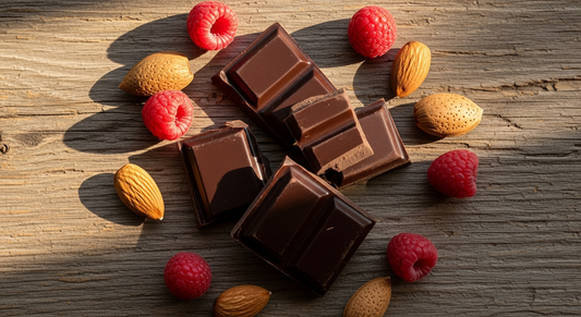 Dark chocolate metabolic health guide: CGM glucose tracking, 70-85% cocoa bars, low sugar options, portion control, blood sugar impact analysis