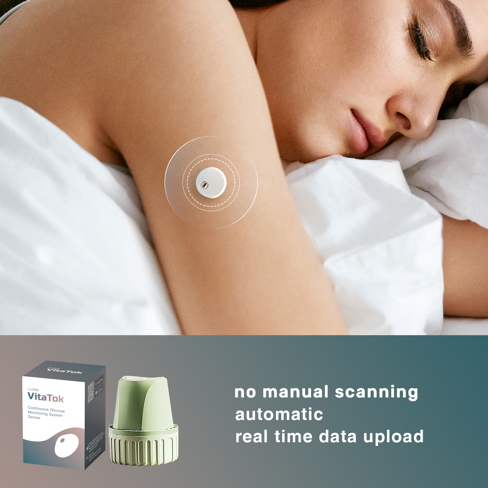 VitaTok™ CGM – AI-Powered CGM | 15-Day Sensor