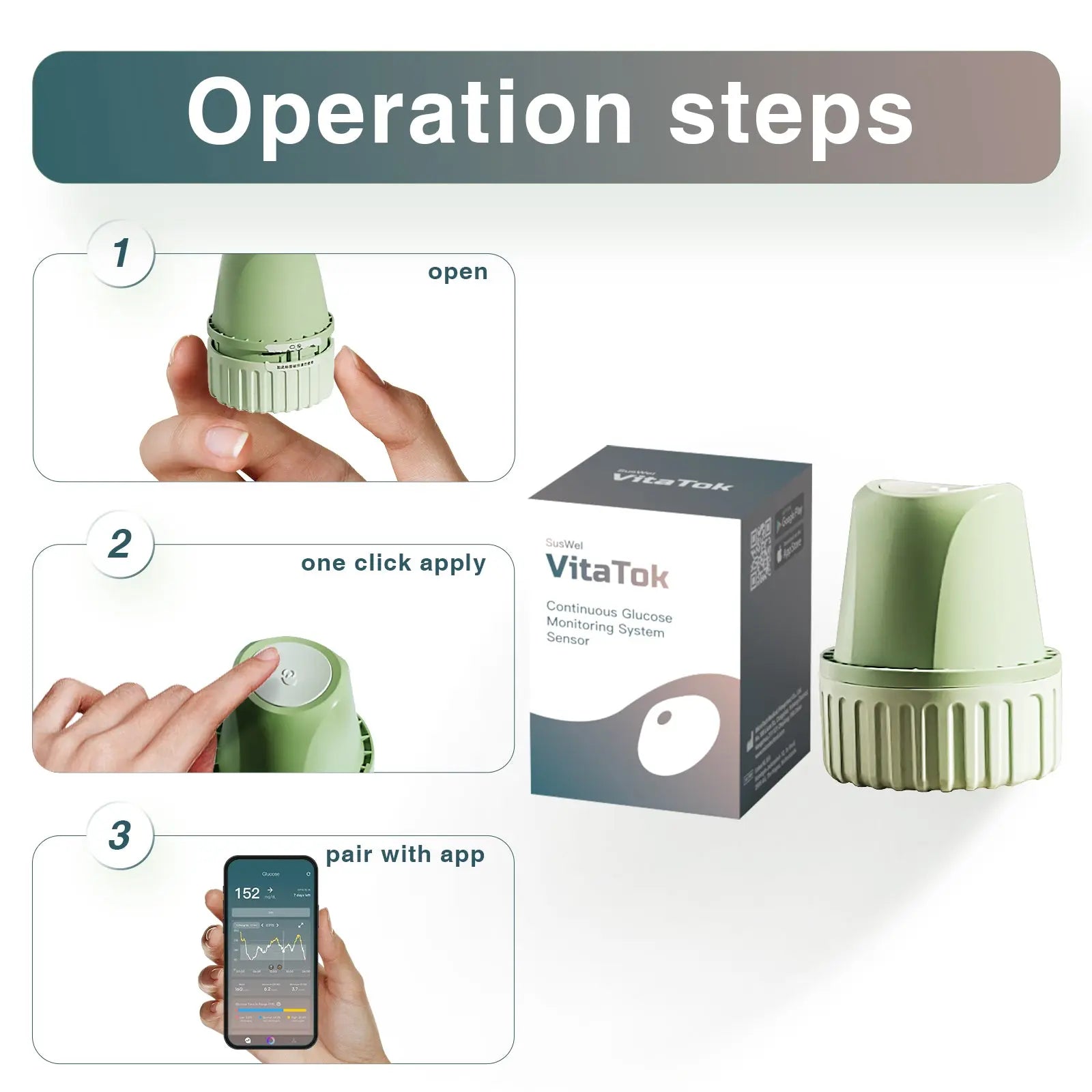 VitaTok™ LinX CGM Sensor SusWEL